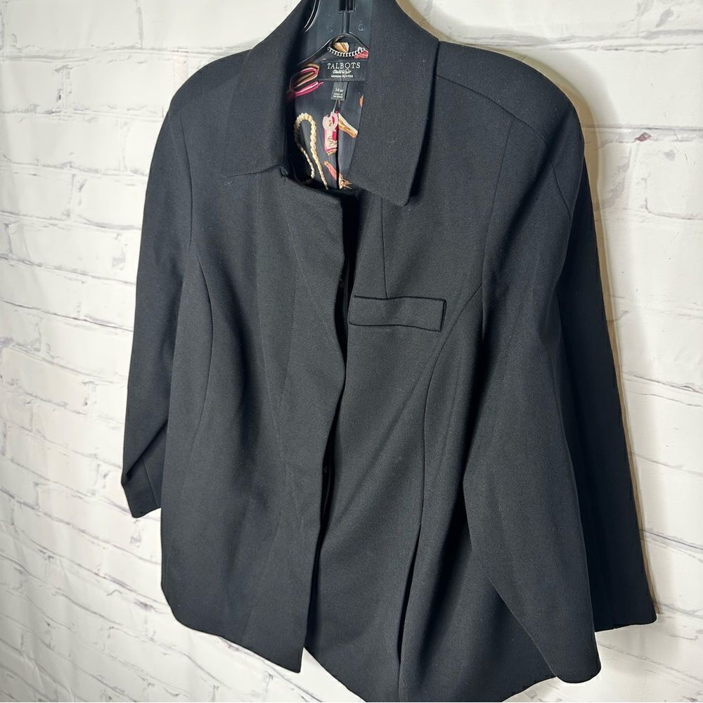 Talbots size 14 petite black jacket‎ - Picture 3 of 6